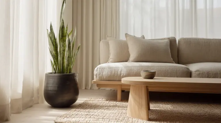 Small Japandi Living Room Featured