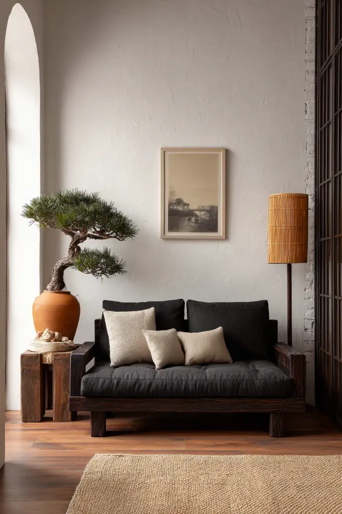 Small space Japandi studio