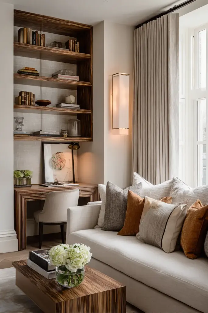 Behind Sofa Desk Layout