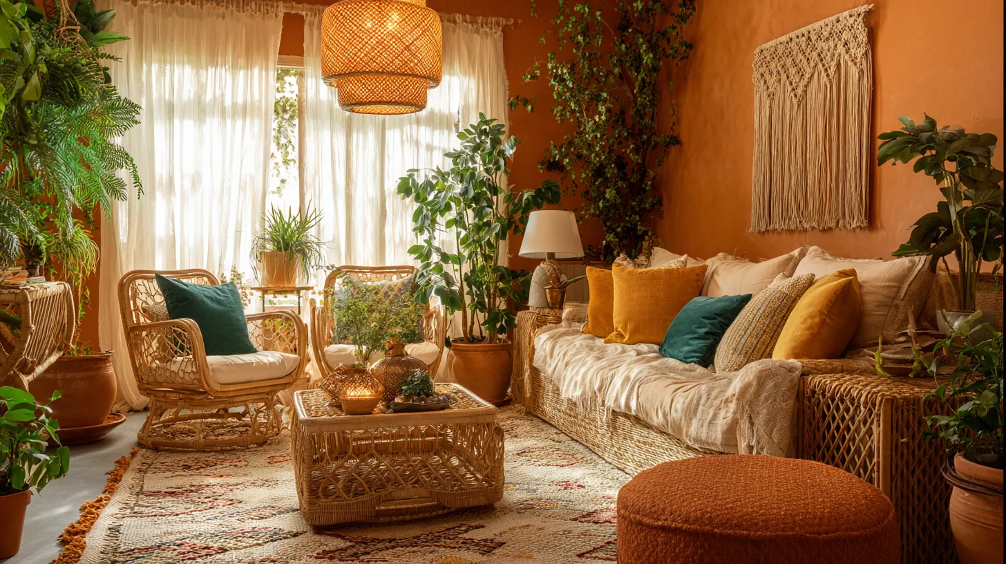 Bohemian Eclectic Living Room – Featured Hero