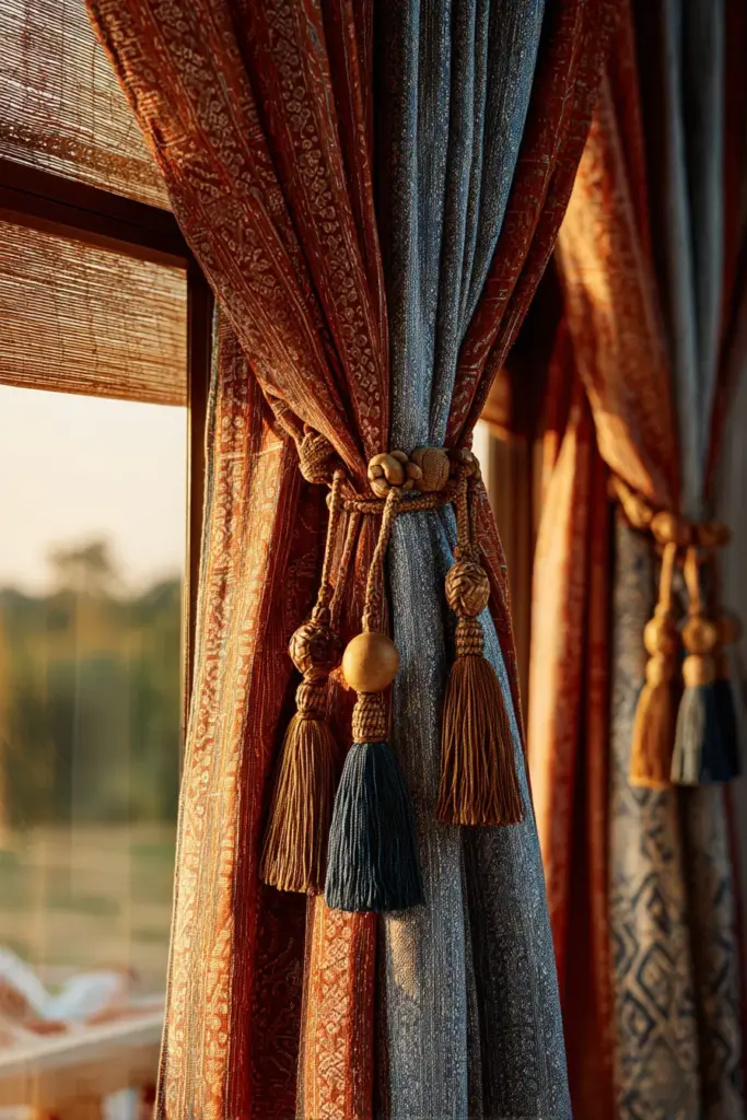 Boho-Eclectic Layered Curtains