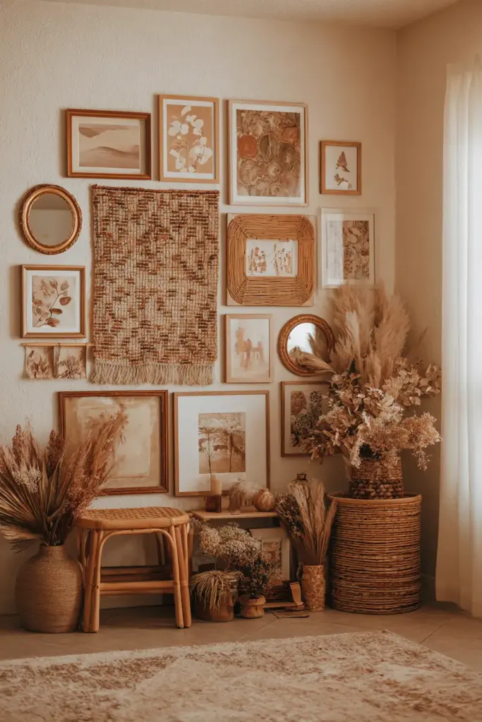 Boho Gallery Wall with Global Accents