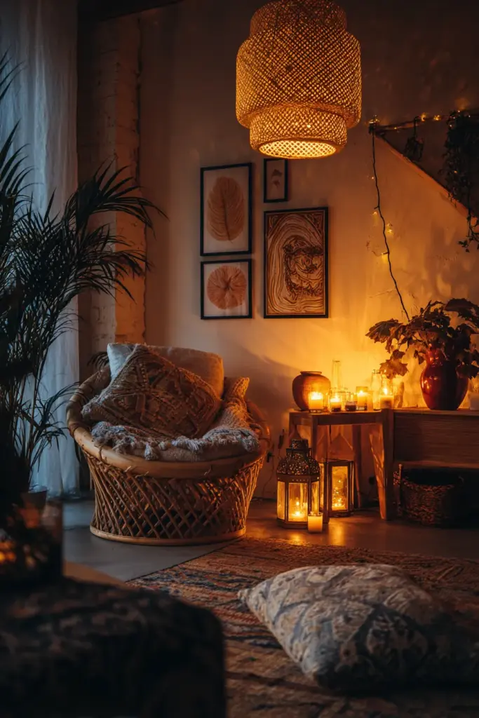 Boho Lighting Layers at Golden Hour
