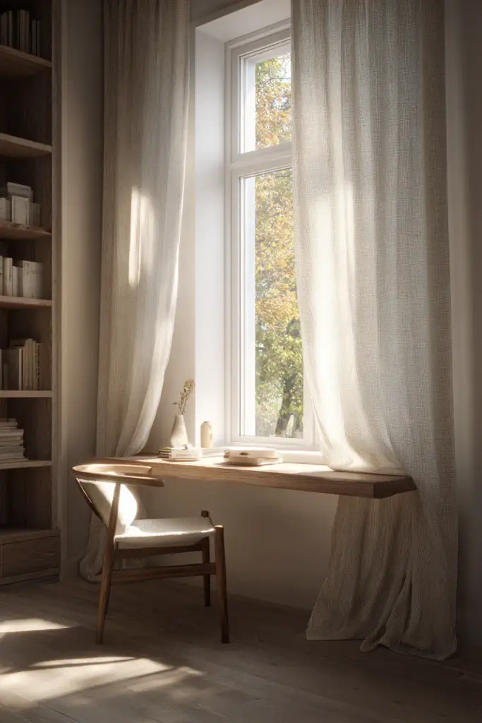 Compact Desk by Window