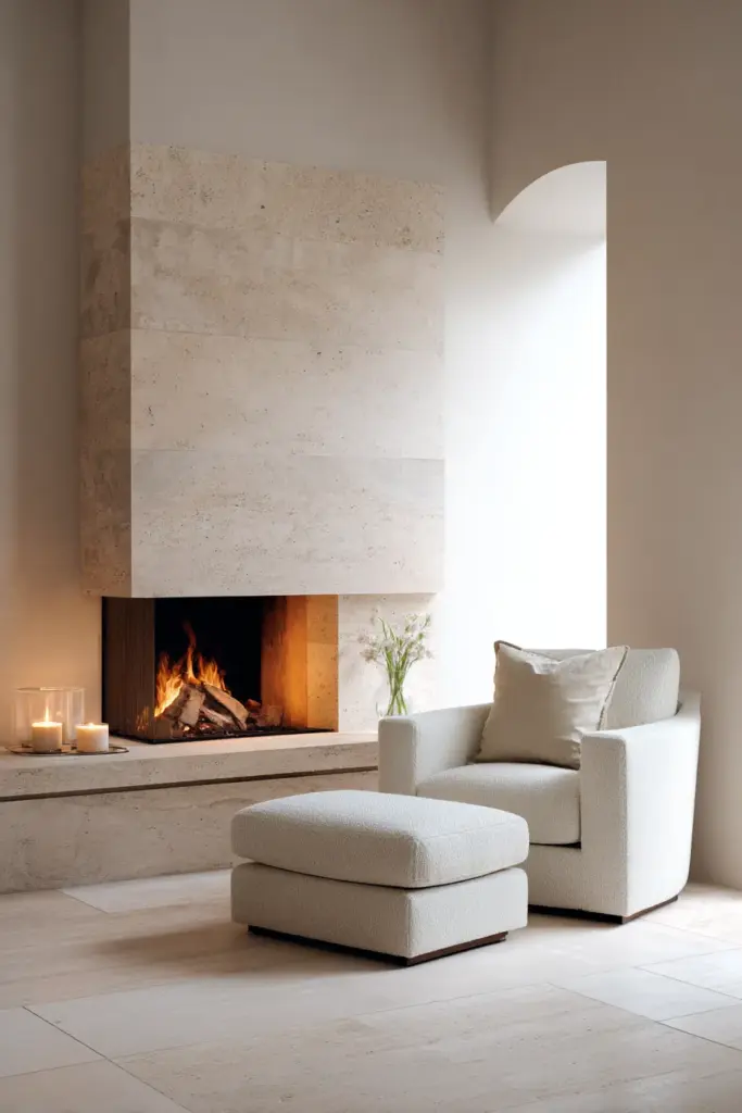 Corner Fireplace Layout