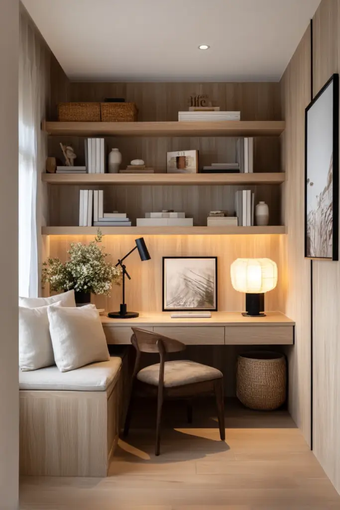 Corner Nook Office Setup