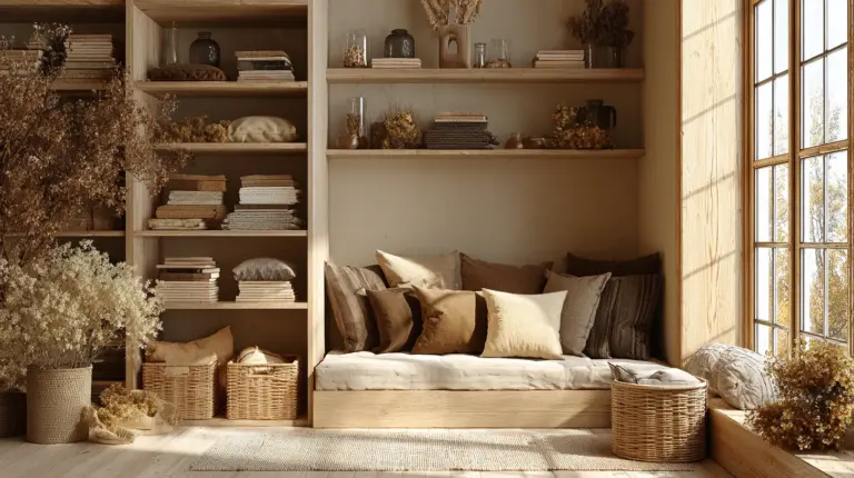 Cozy Small Living Room with Vertical Storage