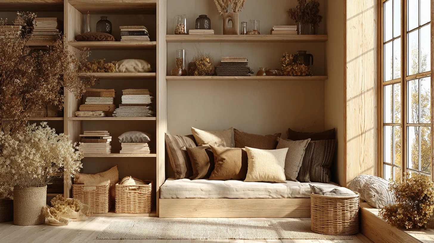 Cozy Small Living Room with Vertical Storage