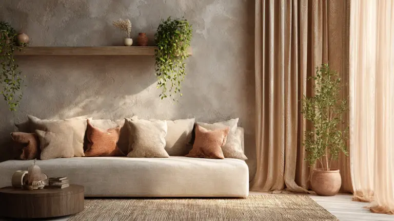 Cozy Small Living Room — Golden Hour