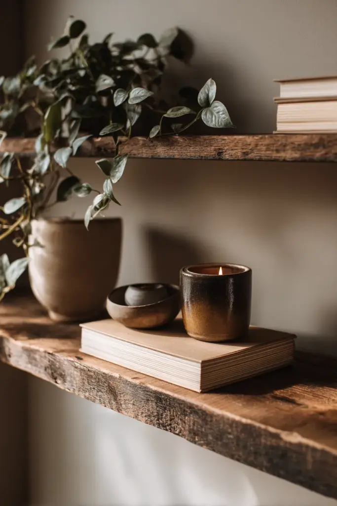DIY Floating Shelf Styling