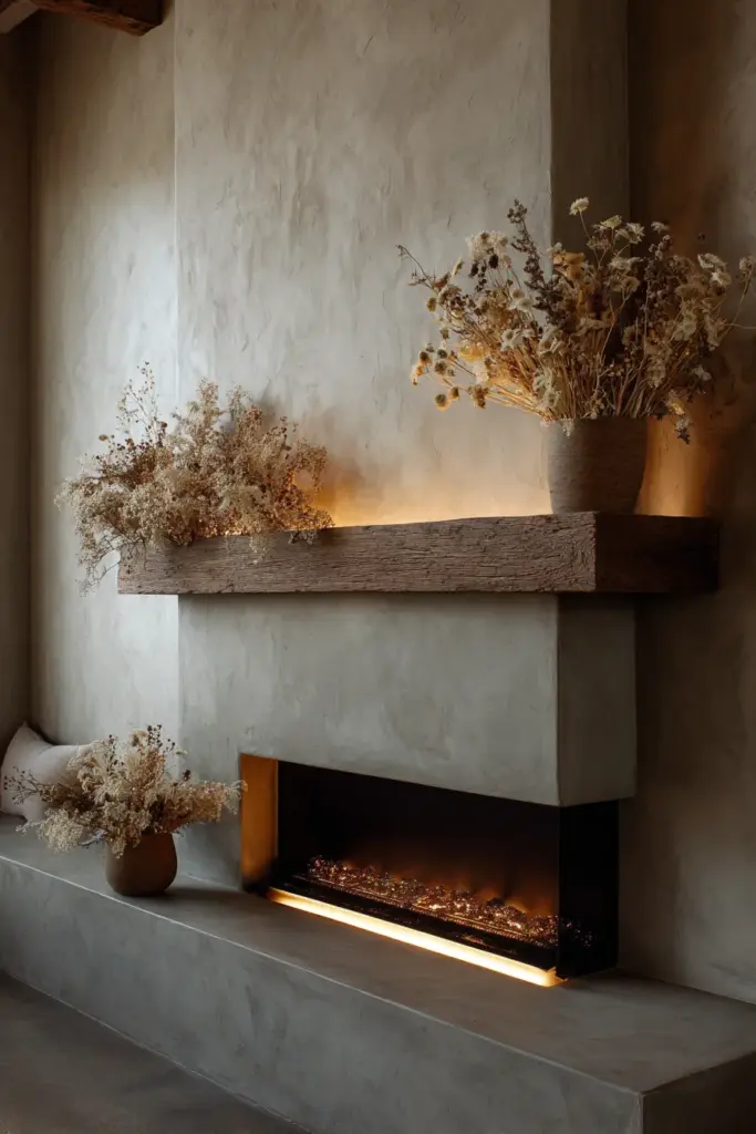 DIY Plaster Fireplace Surround