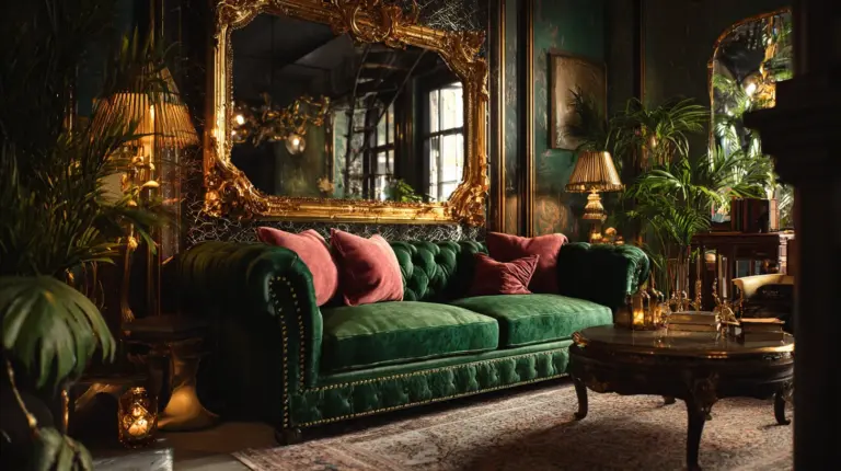 Eclectic Glam Living Room Featured