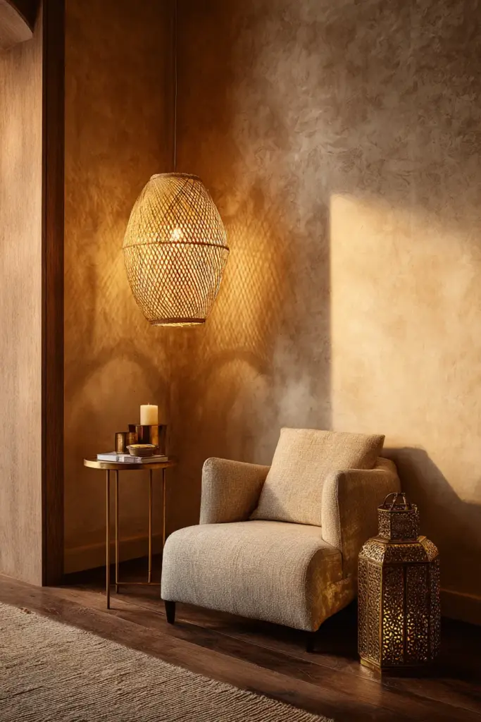 Eclectic Lighting Vignette