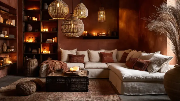 Eclectic Living Room Golden Glow
