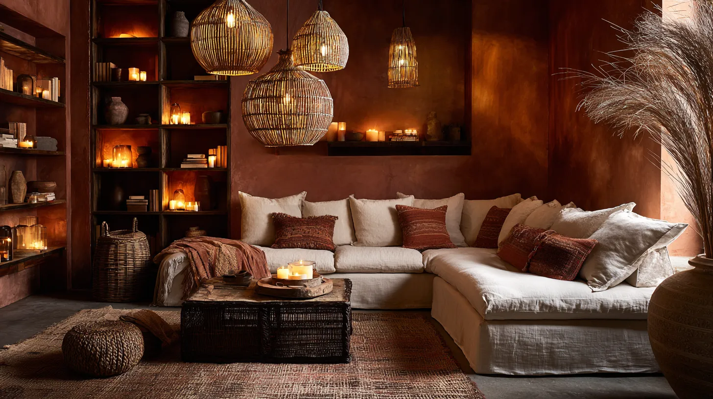 Eclectic Living Room Golden Glow