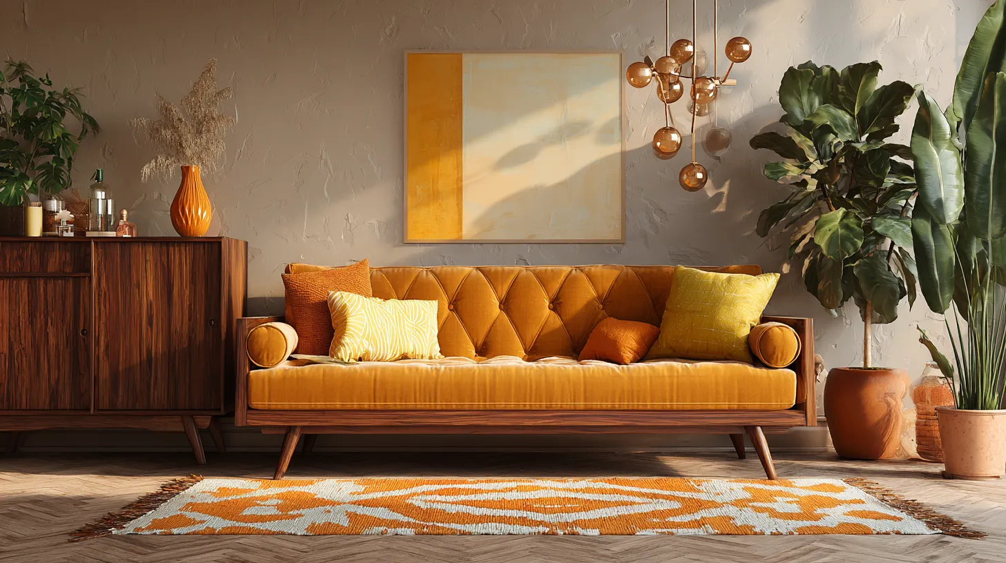 Eclectic Mid-Century Living Room
