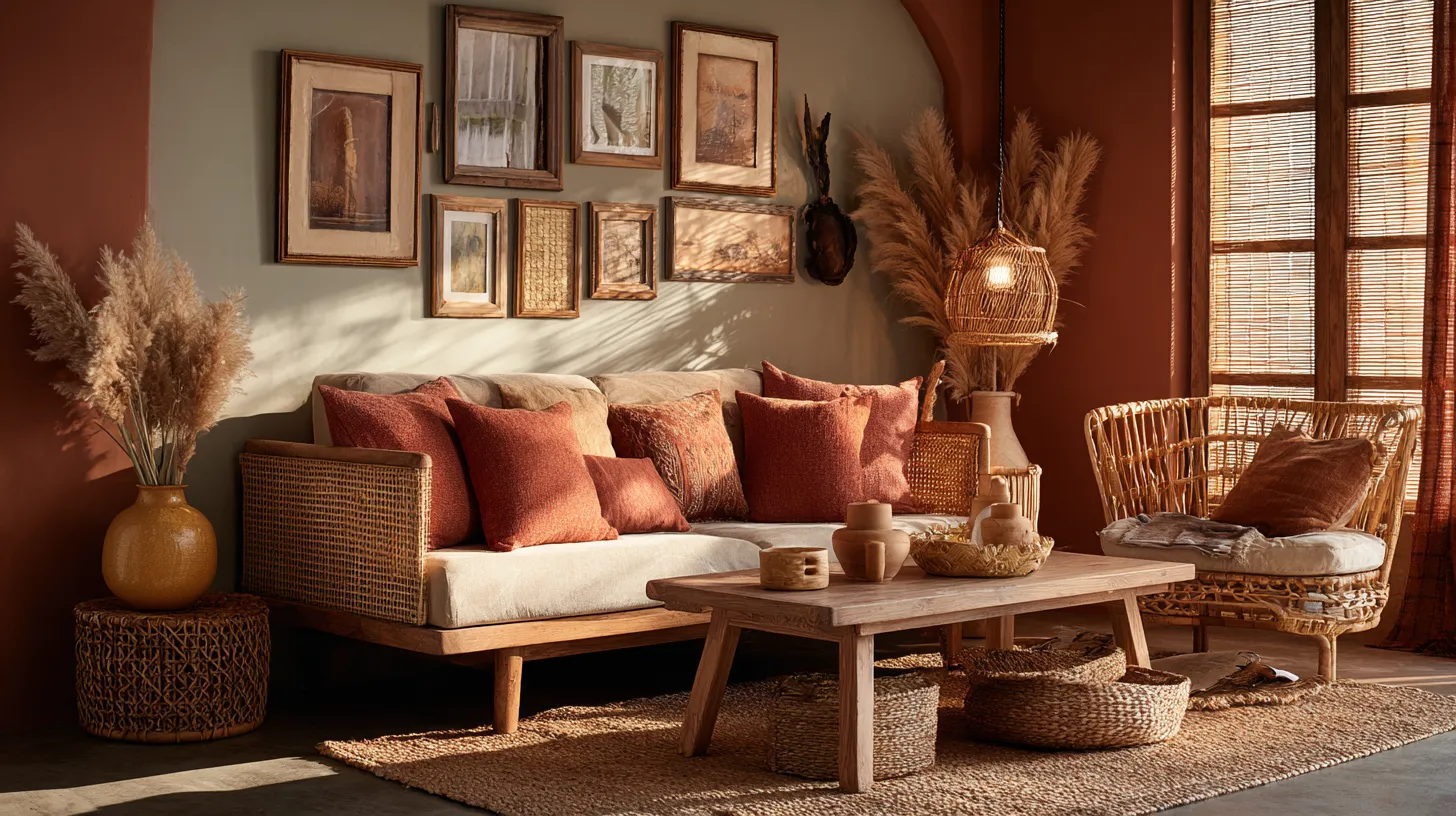 Eclectic Rental Living Room