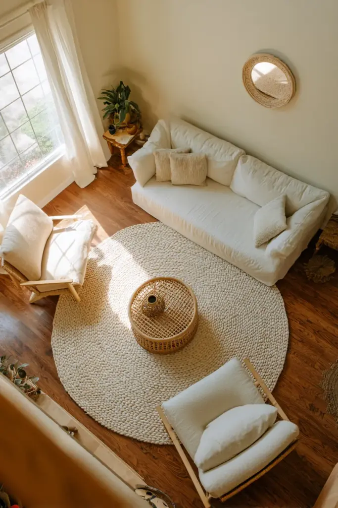 Furniture Layout — Floating Arrangement