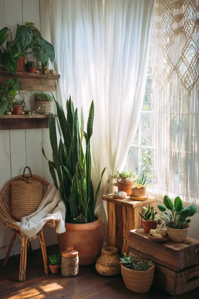 Indoor Plants Styled the Boho Way