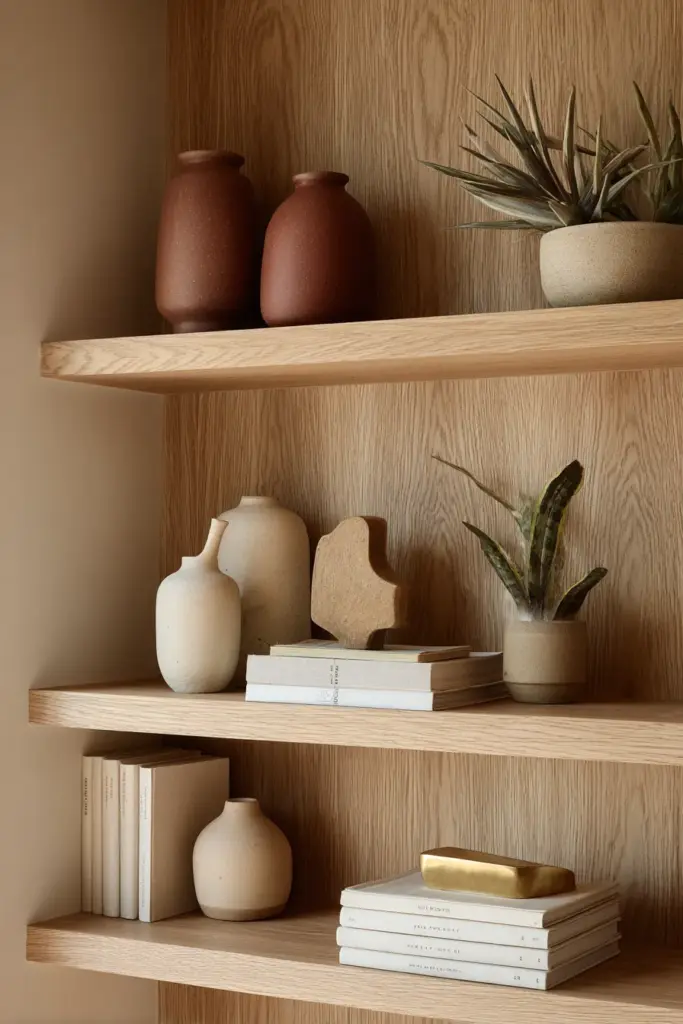 Japandi Eclectic Shelf