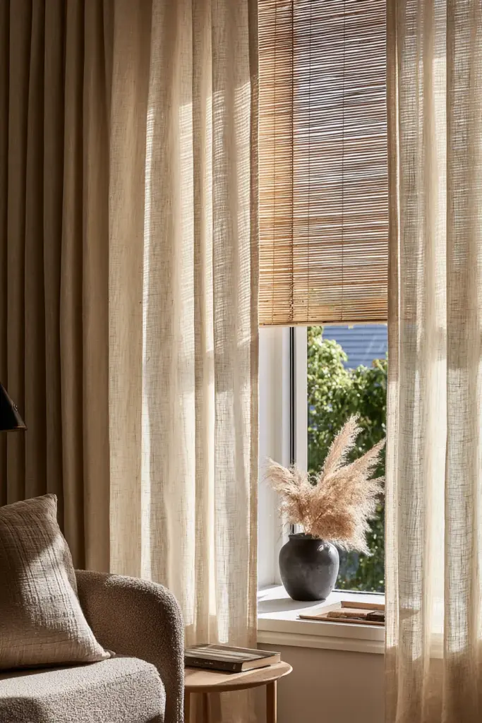 Japandi-Eclectic Window Styling