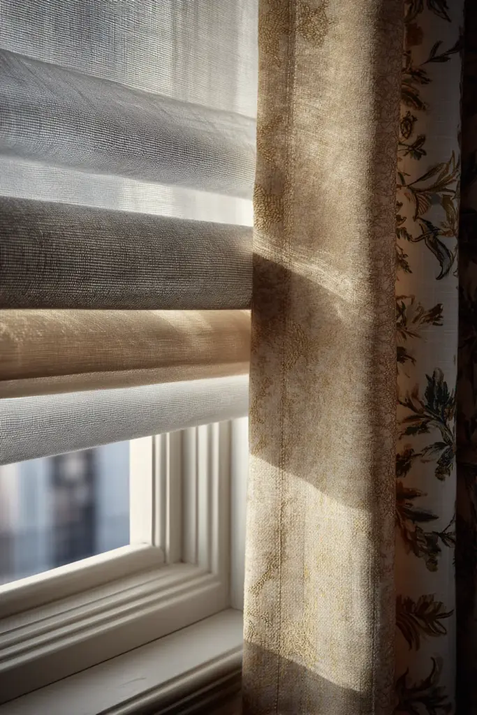 Layered Window Treatment Detail