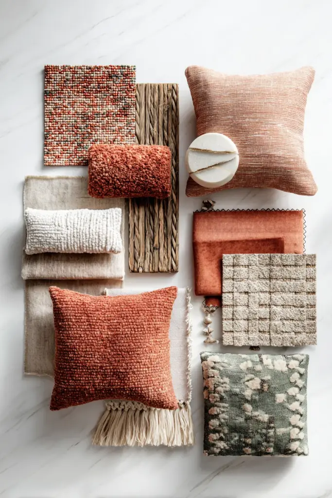 Pattern Mixing – Textures and Layers Flatlay