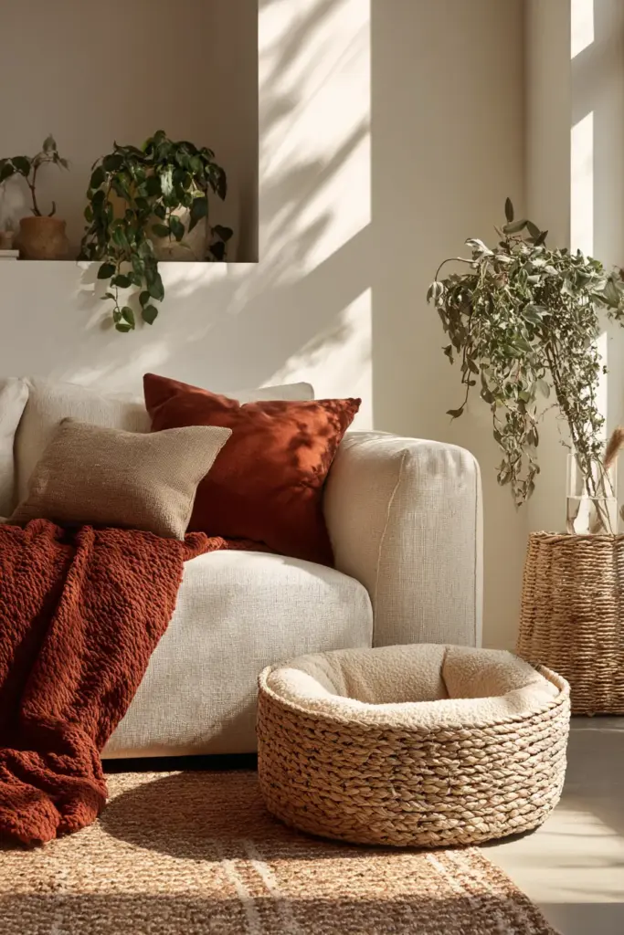 Pet-Friendly Fabric and Texture Vignette