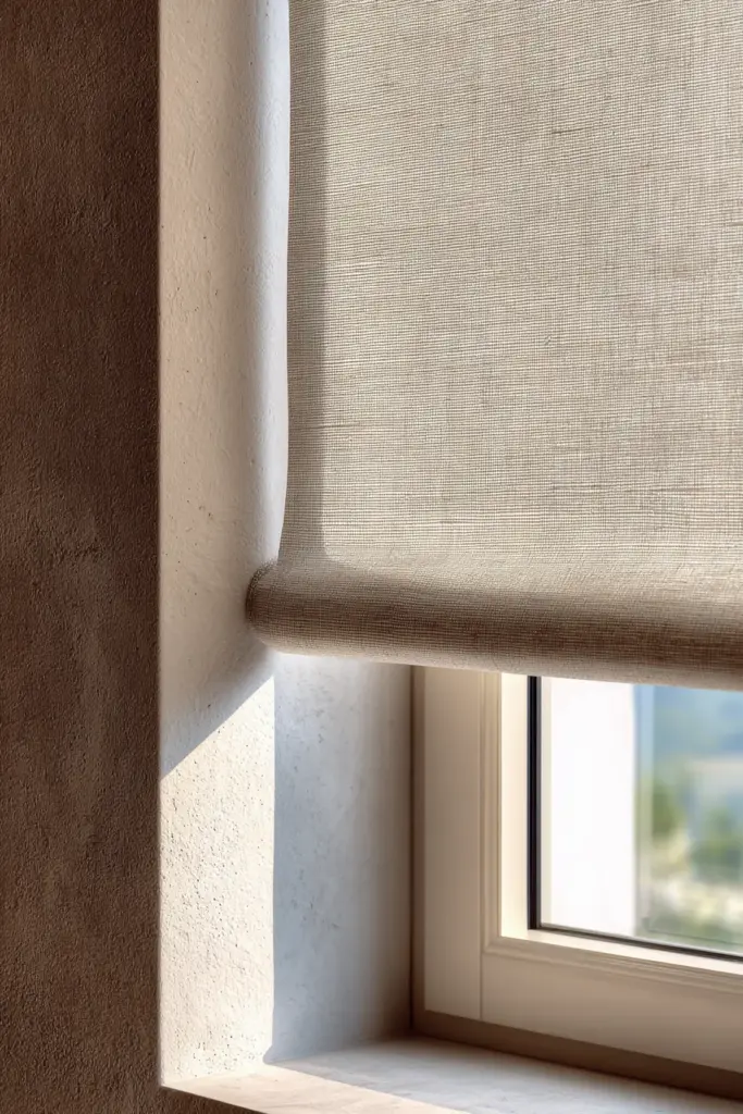 Roller Shade Wall-Match Detail