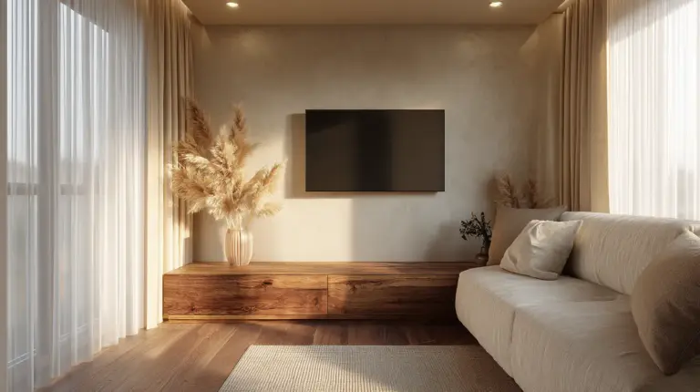 Small Living Room TV Placement – Featured