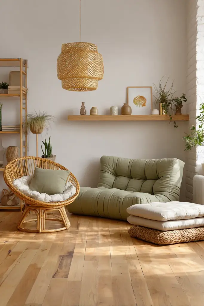 Small Space Eclectic Seating Setup