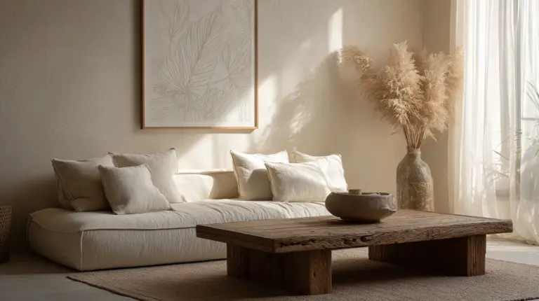 Small living room art — Japandi wall