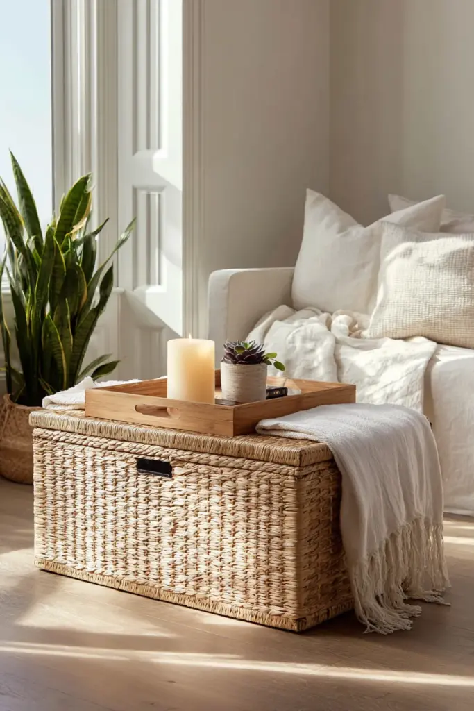 Storage Trunk Styled Flat Lay