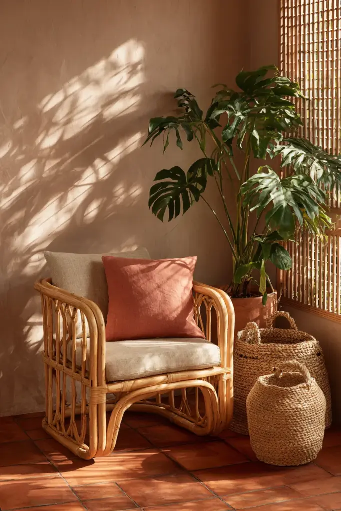 Sustainable Rattan and Upcycled Chair