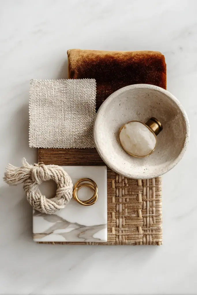 Texture Layering Flat Lay