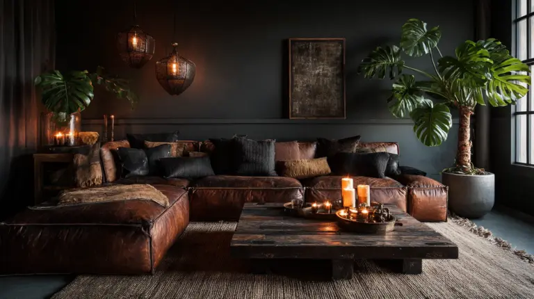 The Masculine Eclectic Living Room