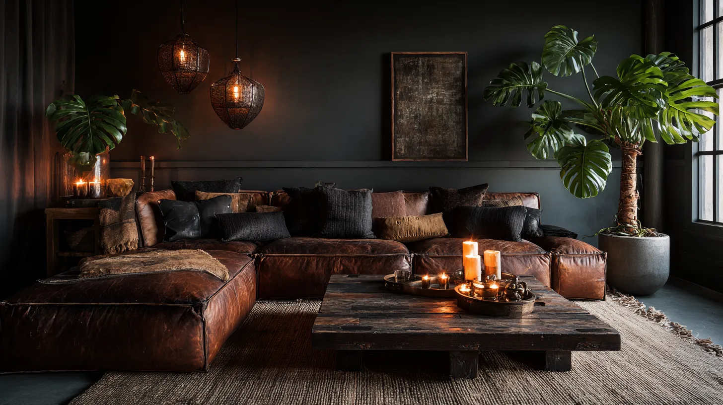 The Masculine Eclectic Living Room
