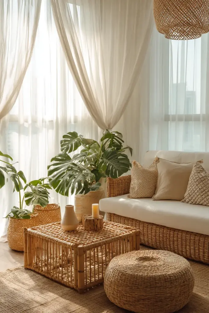 Tropical Neutral Living Room