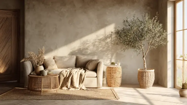 Warm Small Living Room — Natural Light