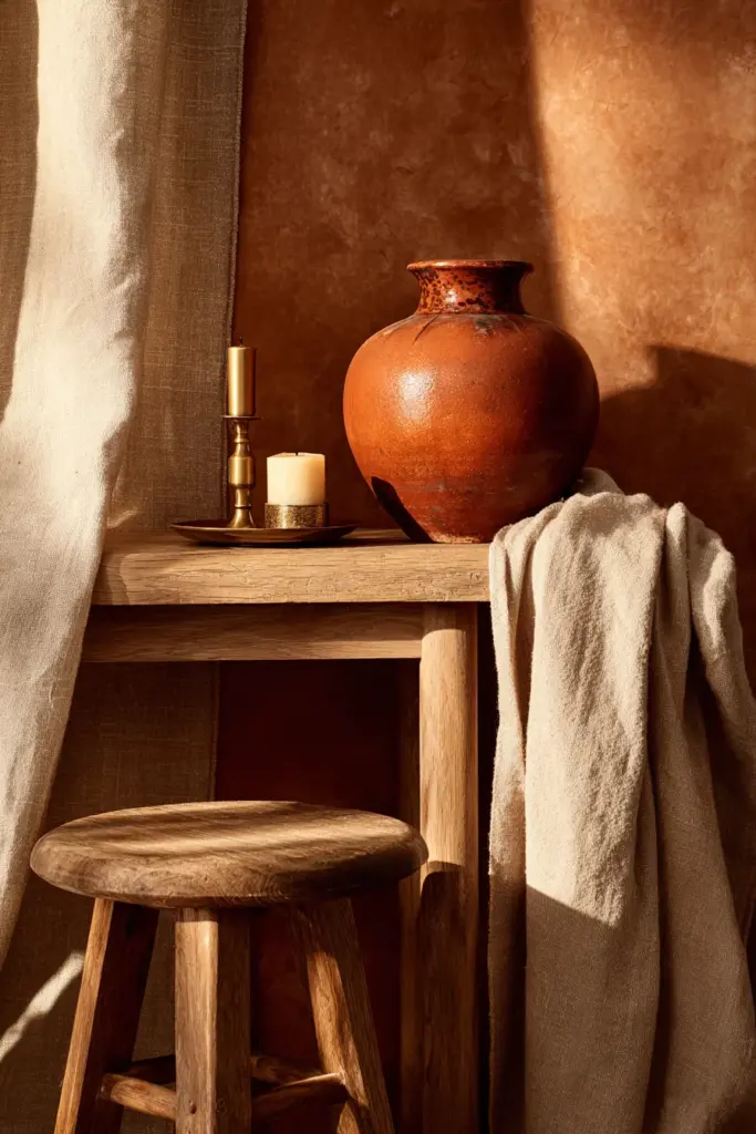 Warm Vintage Color Palette Vignette