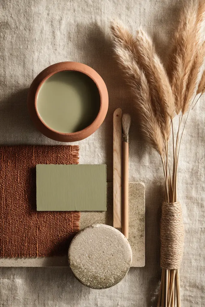 Biophilic Color Palette Flat Lay
