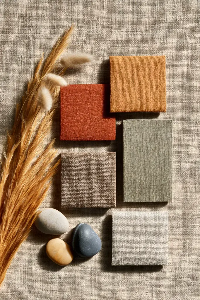 Color psychology palette — earthy tones