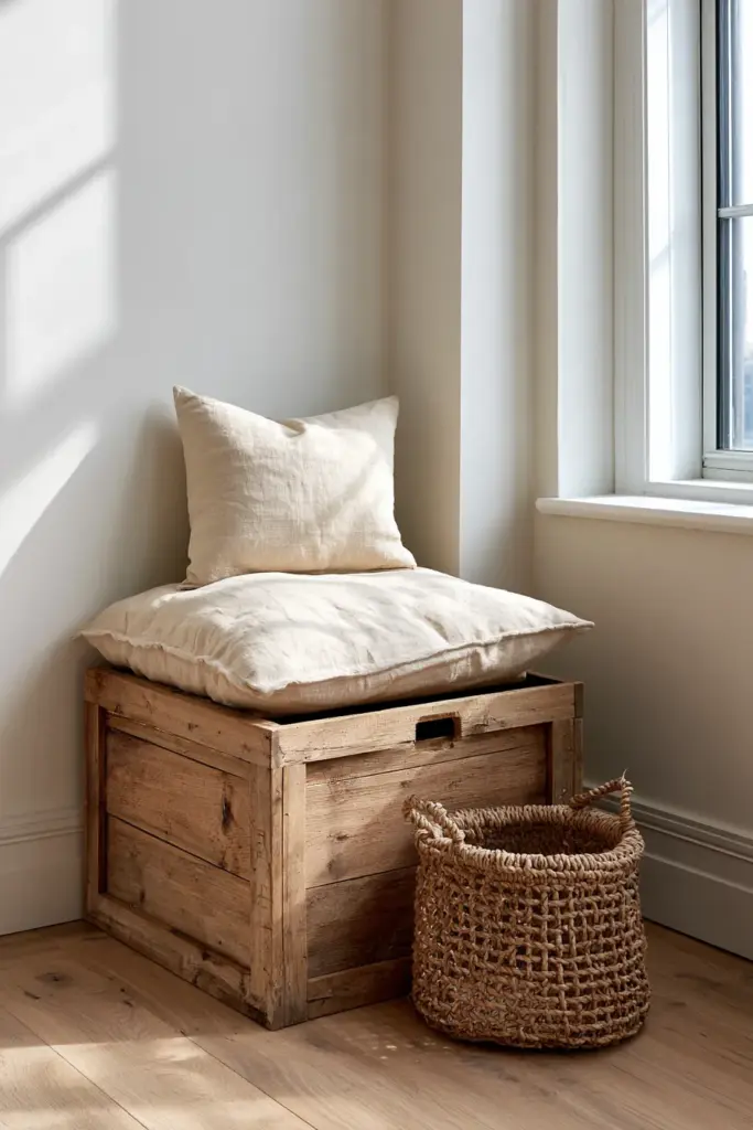 DIY Storage Bench Styled
