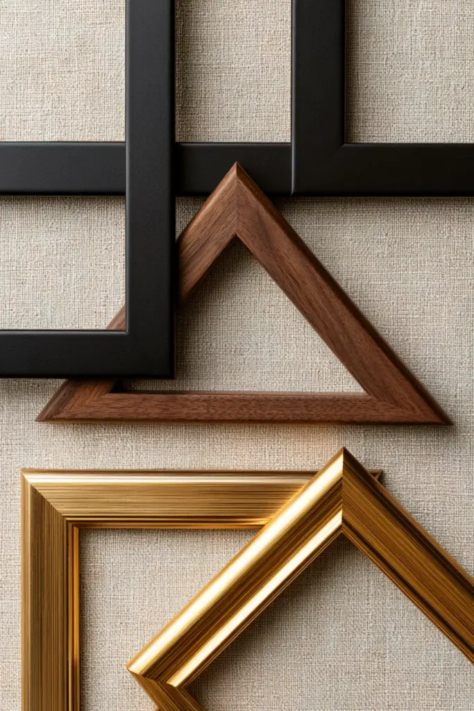 Frame Styles Comparison Flatlay