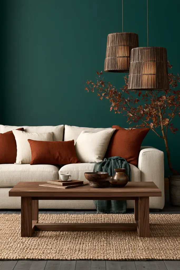 Furniture & Textile Pairing with Bold Walls