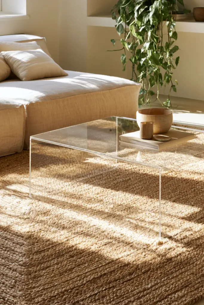 Glass Coffee Table Light Flow