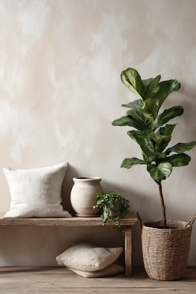 Japandi Biophilic Plant Corner