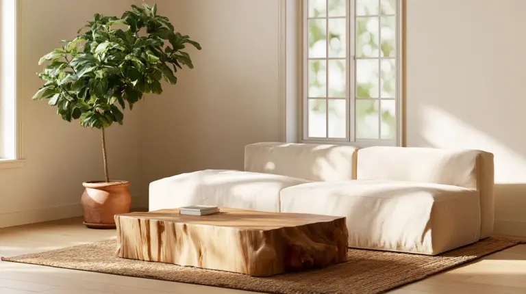 Japandi Living Room Glow
