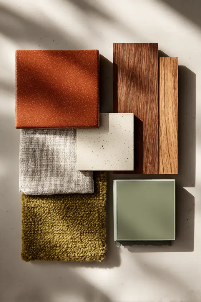 Japandi MCM Color Palette Mood