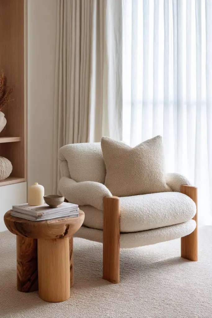 Japandi Reading Chair Inspiration